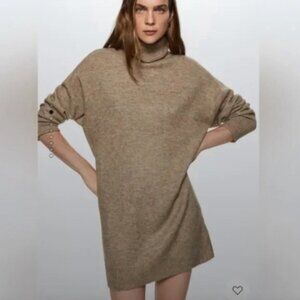 NWT - Brown Turtleneck Dress | Sweater Dress | Brown Dress | Brown Sweater